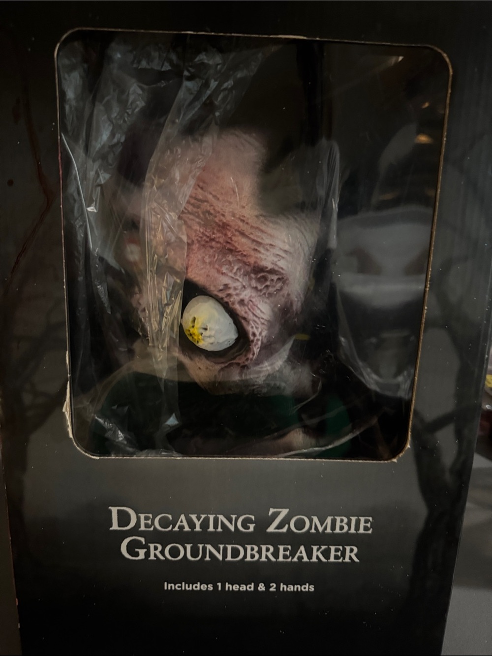 Spirit Decaying Zombie Groundbreaker Head - green, gray, yellow